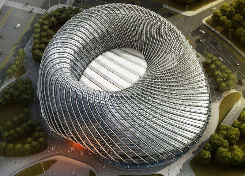 Illustration for article titled These Fantastic Buildings Are Like Wedding Rings For Giants